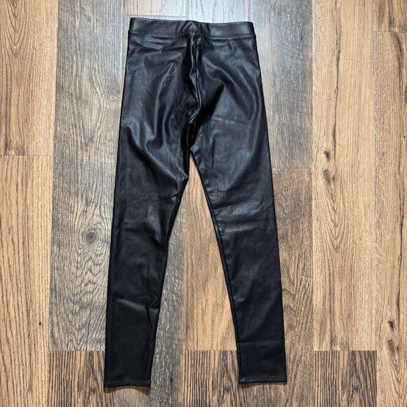 J. Crew Crewcuts Girls' Faux-Leather Leggings Size 12 in Black New With Tags! - Picture 4 of 4
